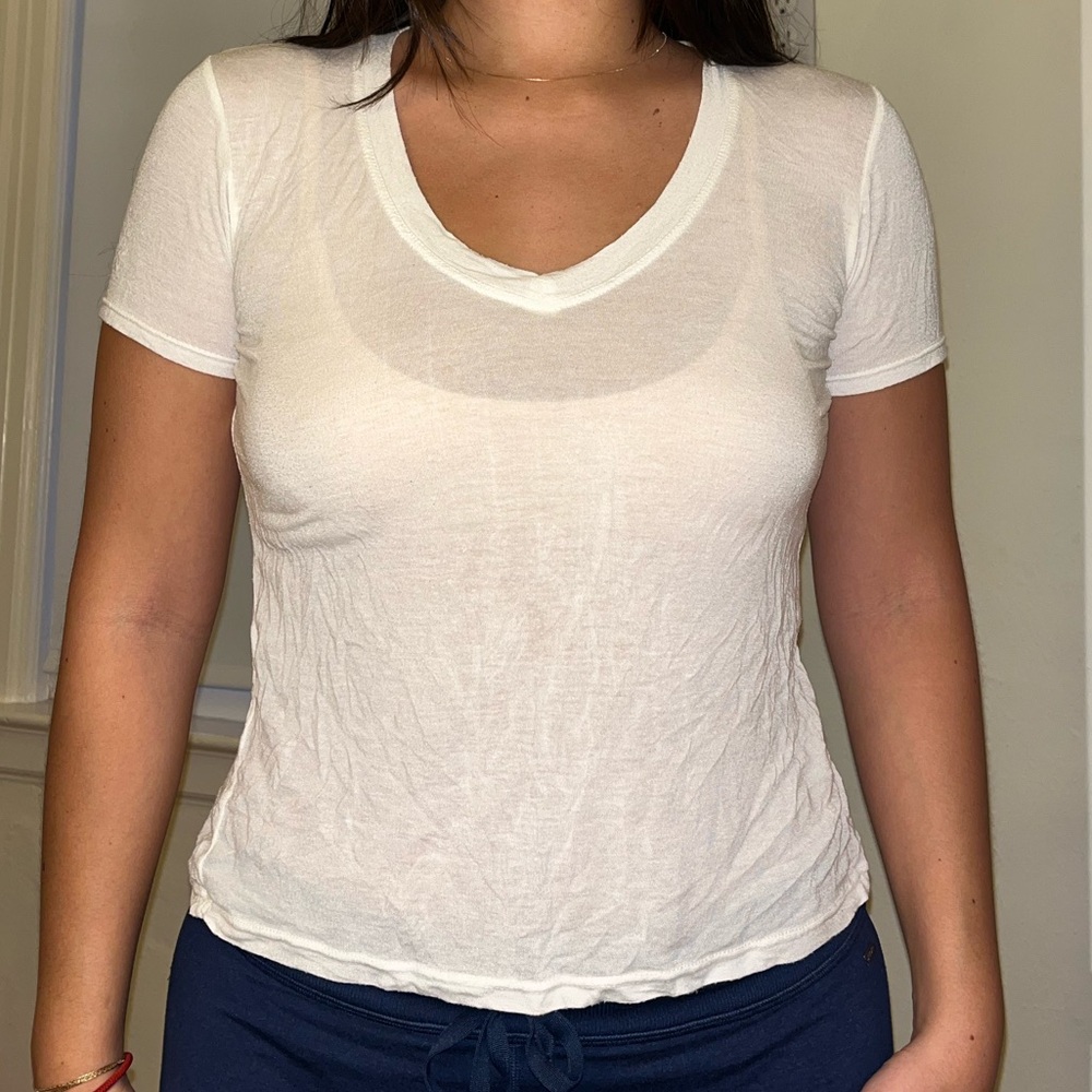 Brandy Melville White Short Sleeve Tee